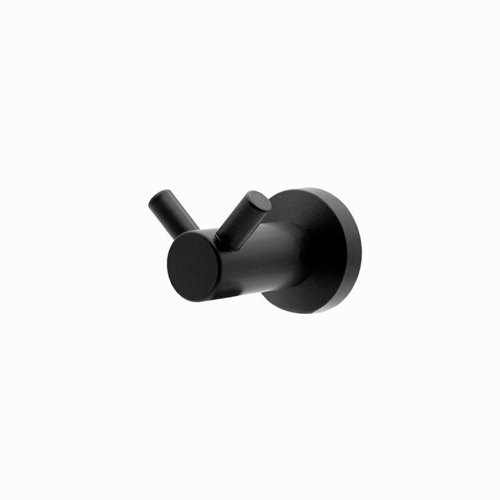 QS1514 Black double robe hook
