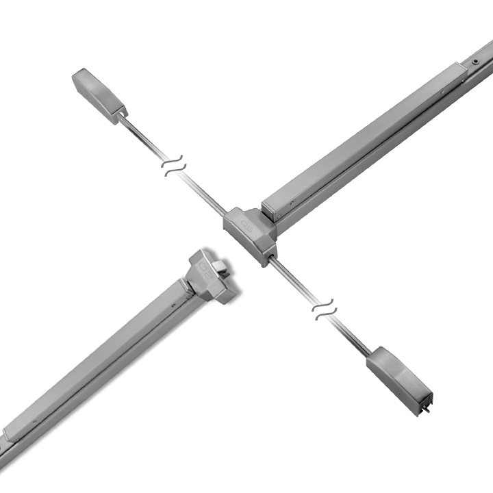 QS300/3 three-point locking panic push bar