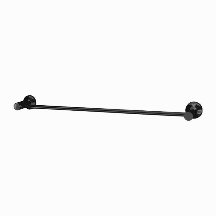 QS1501 Black Single Towel rail